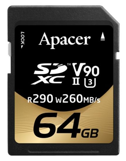  Зображення Карта пам`ятi SDXC  64GB UHS-II/U3 Class 10 Apacer (AP64GSDXC10V9-R) 